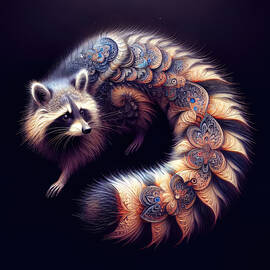 Mystic Raccoon by Bill and Linda Tiepelman
