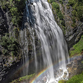 Narada Falls with Rainbow by Mary Jo Allen
