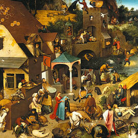 Netherlandish Proverbs by Pieter Bruegel