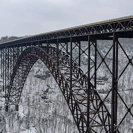 New river gorge bridge winter by Flees Photos