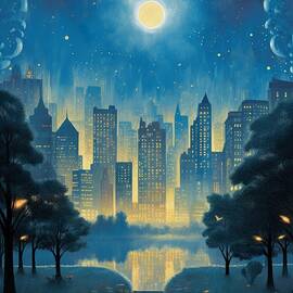 New York City Night by Land of Dreams