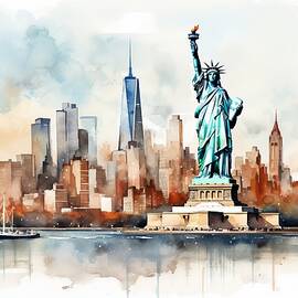 New York City Skyline - Downtown by Land of Dreams