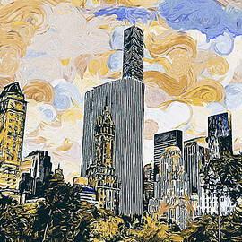 New York, Manhattan Panorama - 12 by AM FineArtPrints