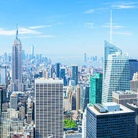 New York skyline panorama by Neale And Judith Clark