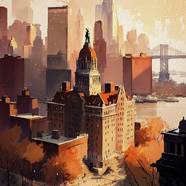 New York Pop Art Map 1 #1 Painting by Naxart Studio - Fine Art America