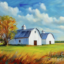 Nisqually Barn Road  by Macro Abundance