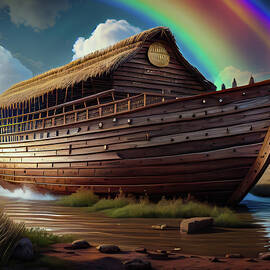 Noahs ark resting on Mt Ararat by Flees Photos