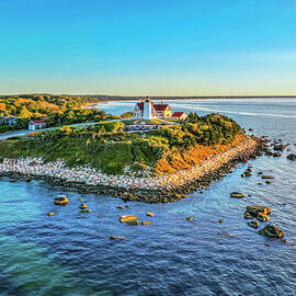 Nobska Morning  by Veterans Aerial Media LLC