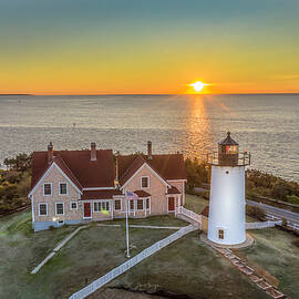 Nobska Sunrise  by Veterans Aerial Media LLC