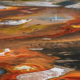 Norris Geyser Basin Colors and Layers - Yellowstone National Park, Wyoming by Abbie Matthews