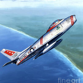 North American F-86 Sabre by Jack Fellows