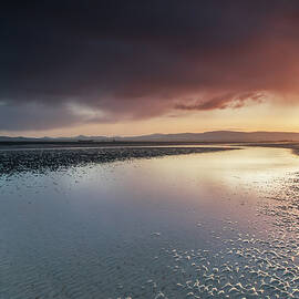 North Wicklow Coastline, Dublin Mountains and Poolbeg Chimneys from Dollymount Strand, Dublin by Adrian Hendroff