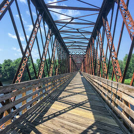 Norwottuck Rail Trail Bridge by Steven Nelson
