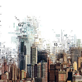 Numbers Collection - NY Skyline by Philippe HUGONNARD