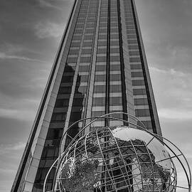 NYC Globe Sculpture BW by Susan Candelario