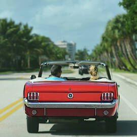 Ocean Drive - 1965 Mustang by Laura Fasulo