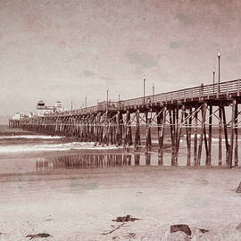 Oceanside Pier Vintage by Alison Frank
