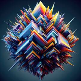 Octahedron - Shattered Perceptions by Bill and Linda Tiepelman