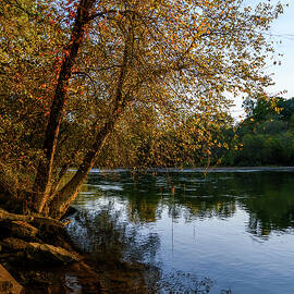 October Evening on the Chattahoochee River - Sandy Springs, Georgia by Anthony Hightower