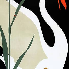 Odense Denmark - Vintage travel advertising poster - Hans Christian Andersen - The ugly duckling by Viggo Vagnby