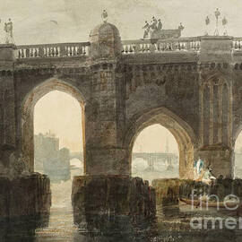 Old London Bridge,  ca. 1793 by Antonios Valamontes