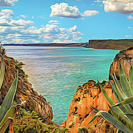 On the Cliffs of the Algarve by Rebecca Herranen