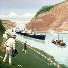 Opening Of Panama Canal by Ed Vebell