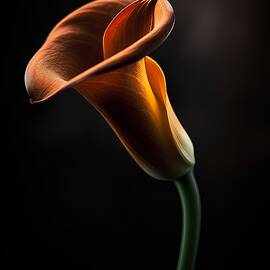 Orange Calla Lily by Land of Dreams