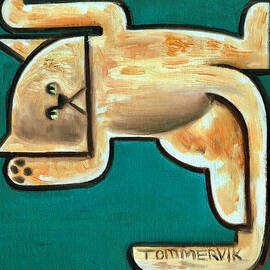 Orange Cat Showing It's Belly Art Print by Tommervik