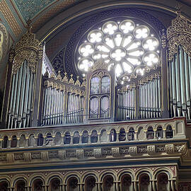 Organ at Church of Saints Cyril and Methodius Prague by Mary Lee Dereske