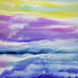 Original Watercolor - Horizon by Cascade Colors
