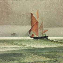 Ostsee Schoner - Baltic Schooner by Lyonel Feininger by Lyonel Feininger