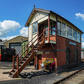 Oswestry South railway signal control box in Shropshire by Steven Heap