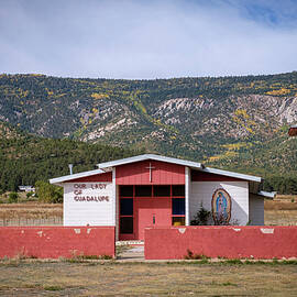 Our Lady of Guadalupe Church Mora County New Mexico by Mary Lee Dereske