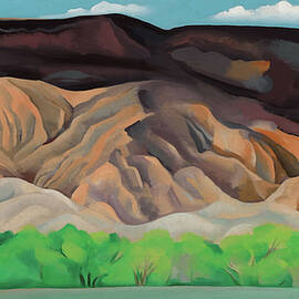 Out Back of Marie's IV - Black Mesa Landscape, New Mexico by Georgia O'Keeffe by Georgia O'Keeffe
