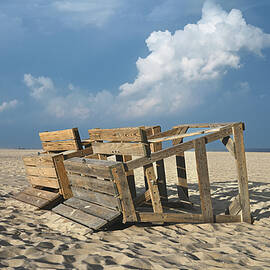 Pair of Lifeguard Stands by Steven Nelson