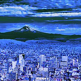 Panoramic Cityscape of Portland, Oregon by Bruce Block