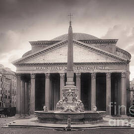 Pantheon square in Rome Italy - Wall Art by Stefano Senise