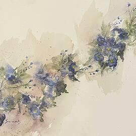 Patch of Forget-Me-Nots by Judy Strickland