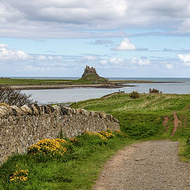 Pathway to Lindisfarne Castle by Shirley Mitchell