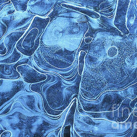 Patterns in the ice of a frozen lake by Neale And Judith Clark