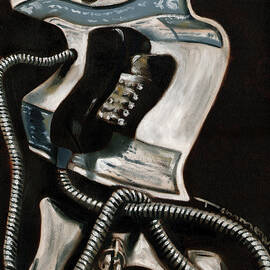 Payphone with keys Art Print by Tommervik