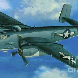 PBJ-1J Mitchell 'U.S. Marine' by Antonios Valamontes