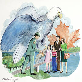 Peace Bridge Between Canada And The United States by Charles Berger