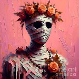 Peach Rose Mummy by Lucia Stewart