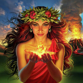 Pele Goddess of Volcanoes and Fire by Mark Fredrickson