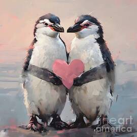 Penguins Love by Lucia Stewart