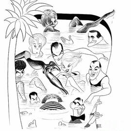 Stars in the Ocean by Al Hirschfeld