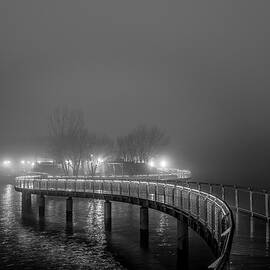 Pier C Hoboken NJ BW by Susan Candelario