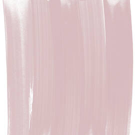 Pink Brushstrokes Minimalist Abstract Painting by Janine Aykens